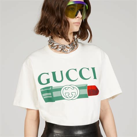 gucci lips t-shirt white|white Gucci t shirt cheap.